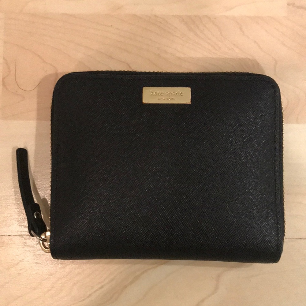Kate Spade black leather wallet